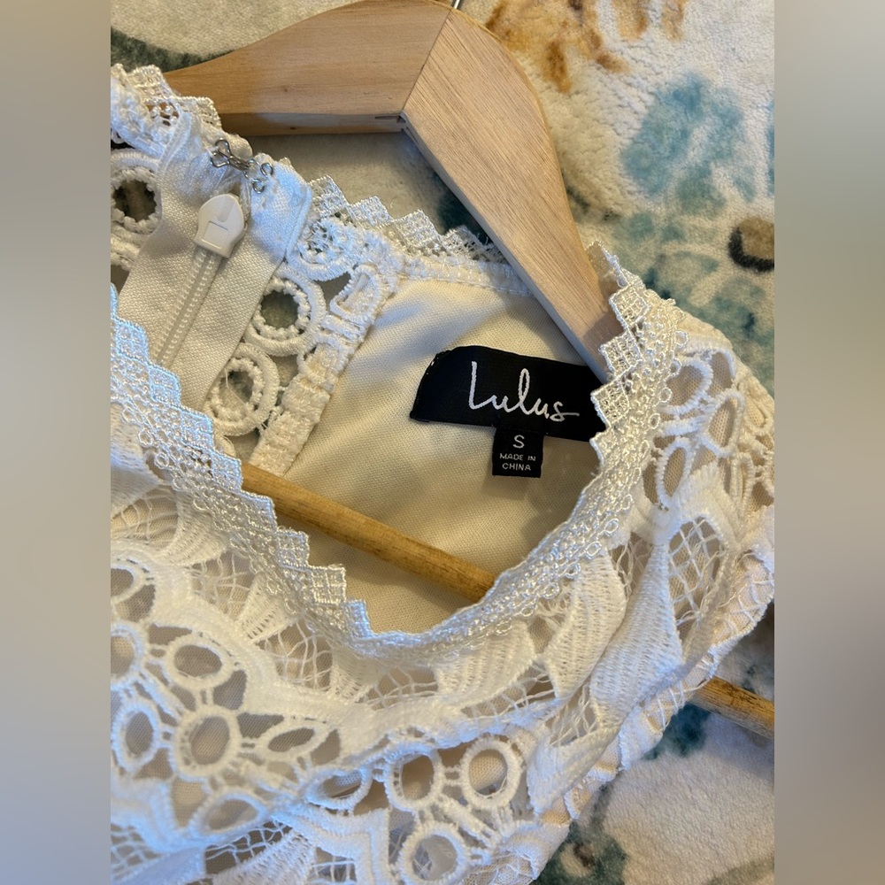 Lulus Kenna White Crochet Lace Sleeveless Bodycon Dress - Picture 7 of 15